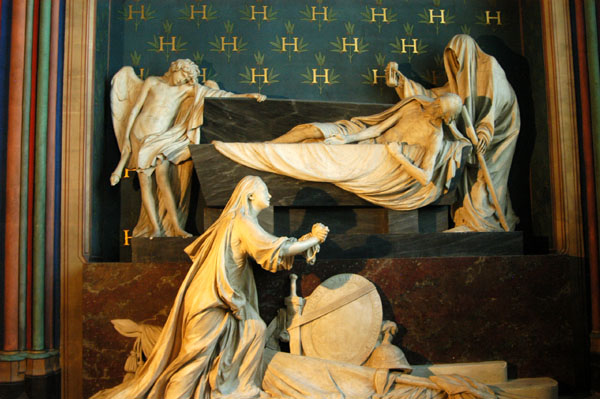 Chapelle St. Guillaume with the tomb of Count Claude Henri d'Harcourt by Pigalle (1714-1785)