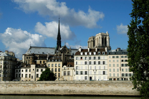 le de la Cit and Notre Dame from the Rive Droit