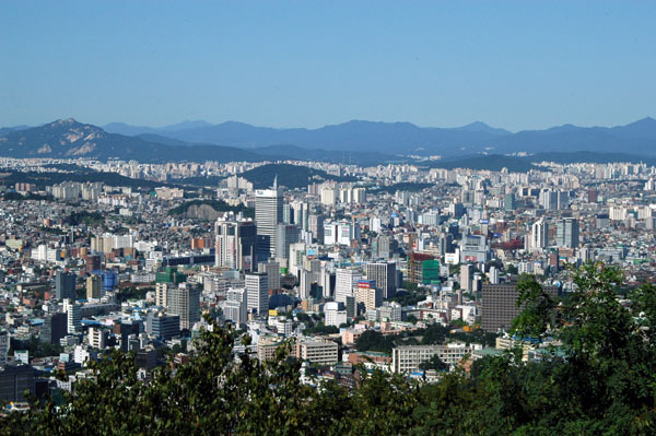 View NE from Namsan Park
