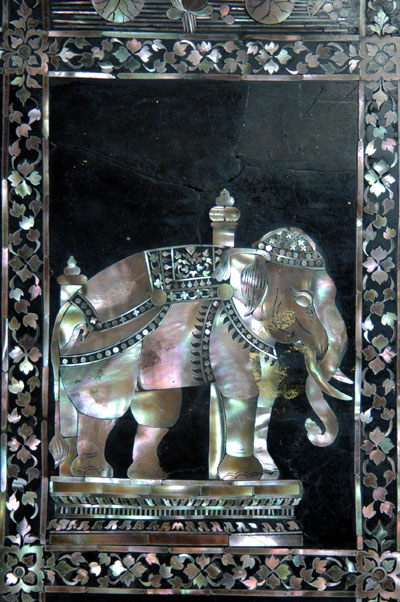 Elephant on a foot panel