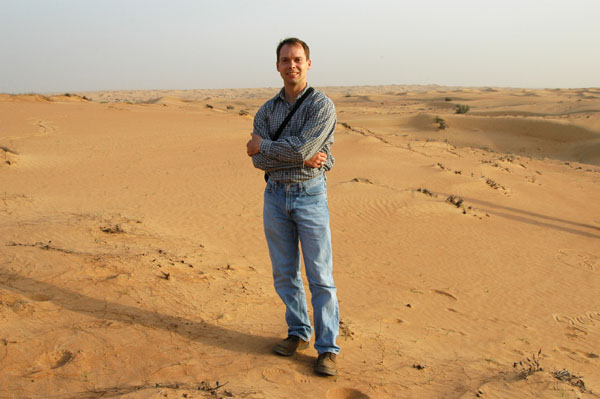 Roy in the desert