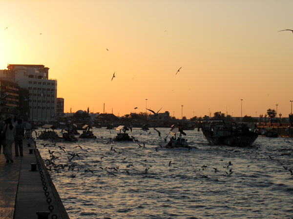 Evening along Dubai Creek