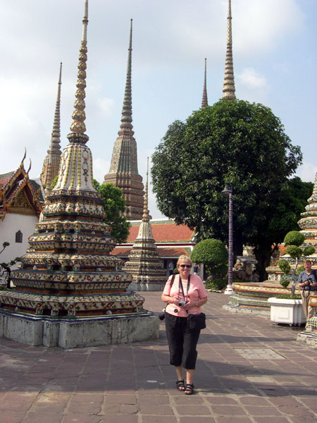 Mom at Wat Pho