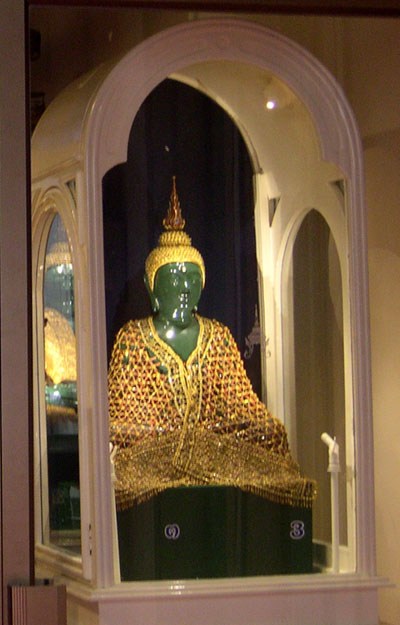 One of the 3 seasonal costumes of the Emerald Buddha