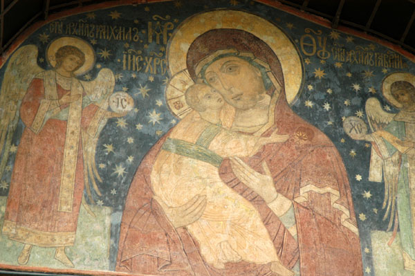 Fresco of Mary on Assumption Cathedral from the 1660s