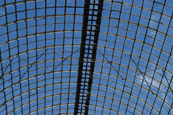 Glass roof of one of GUM's arcades