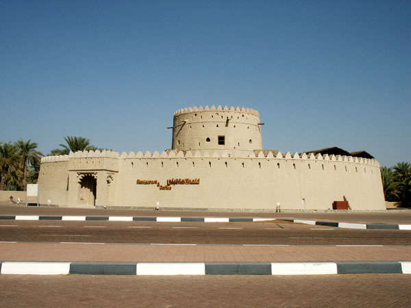 Fort at Al Qattara with a restaurant that is never open