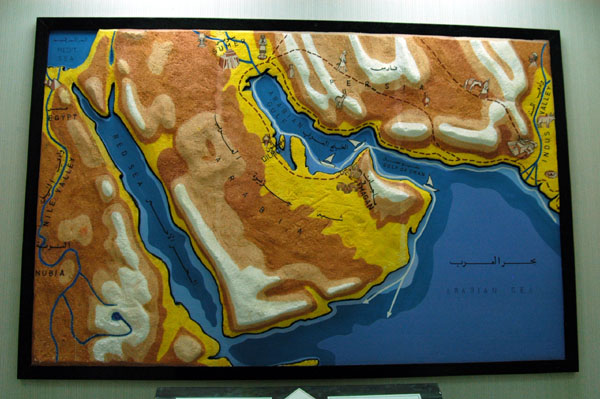 Relief map of the Middle East