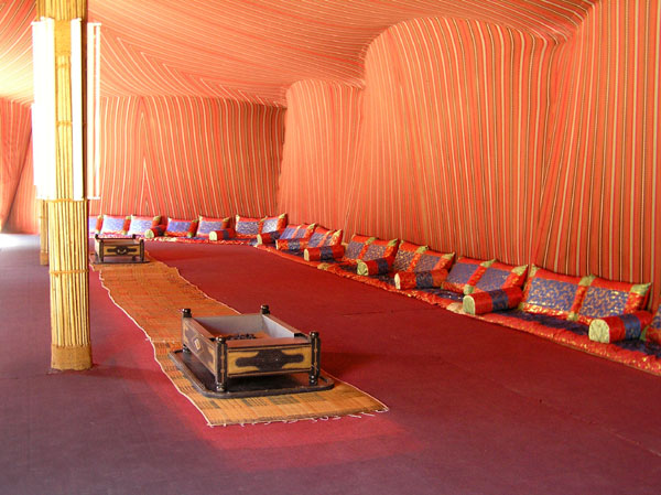 Inside the festival tent, Al Ain Palace Museum