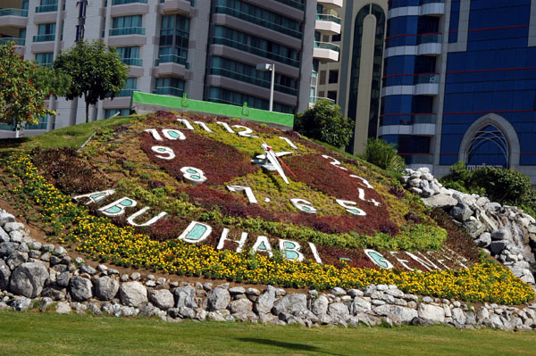 Geneva-Abu Dhabi flower clock, near the Sheraton Abu Dhabi