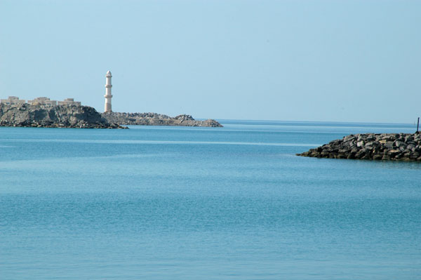 Lighthouse and breakwater, Abu Dhabi