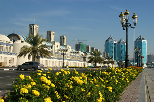 Central Souq with flowers, Sharjah