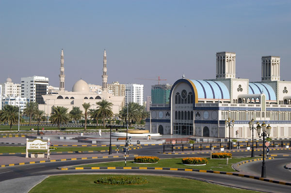 Central Souq from Sharjah Bridge over the Khalid Lagoon