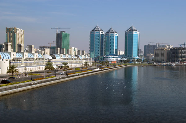 Crystal Plaza from Sharjah Bridge