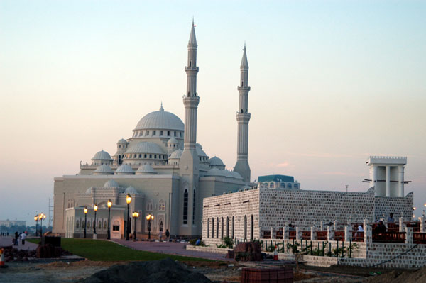 Monumental Ottoman-style Al Noor Mosque on Khor Khalid, Sharjah