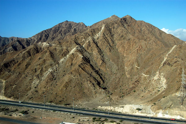 Mountain with the main coastal highway