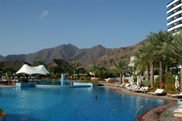 Pool at Le Meridien Al Aqah Beach Resort