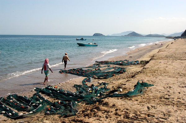 Net fishermen along the East Coast of the UAE