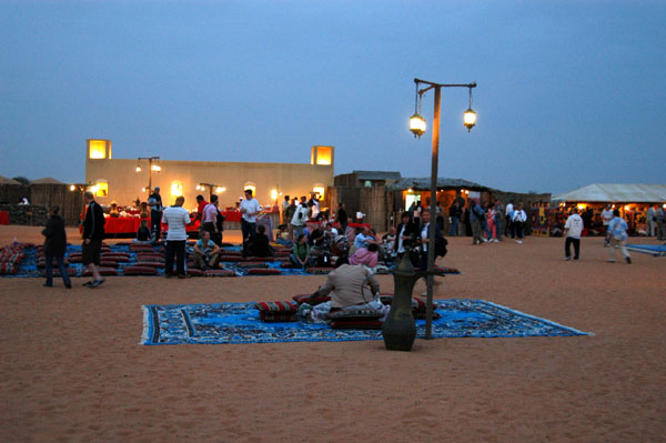 Arabian Adventures desert camp for dinner after the safari