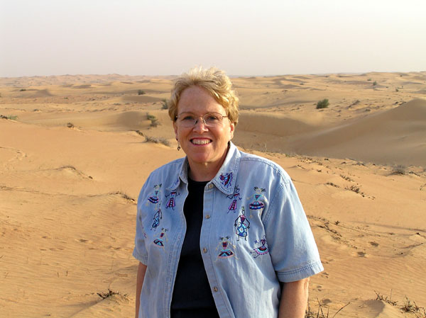 Mom in the desert