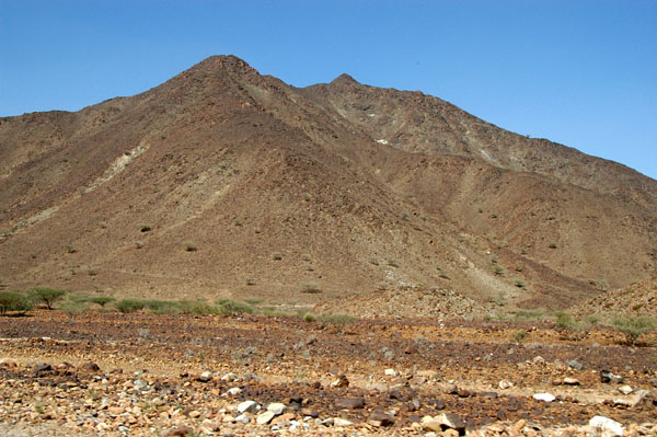 Mountains around the Madhah enclave