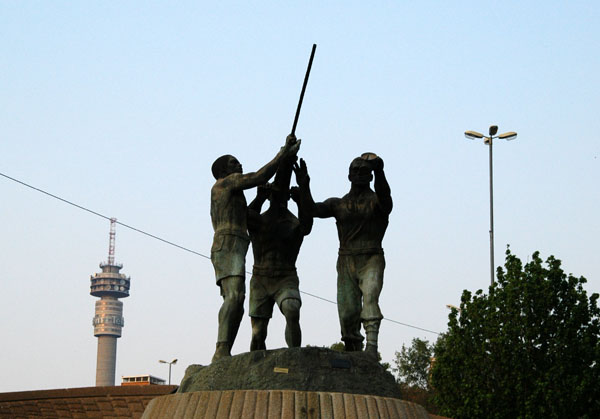 Miner's Monuent in downtown Johannesburg