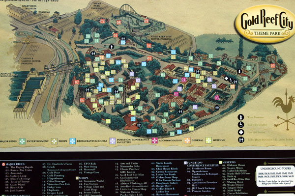 Map of Gold Reef City
