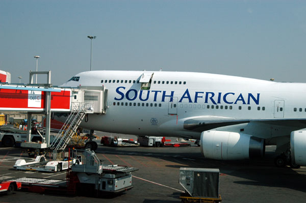 South African Airwys 747-400 in JNB
