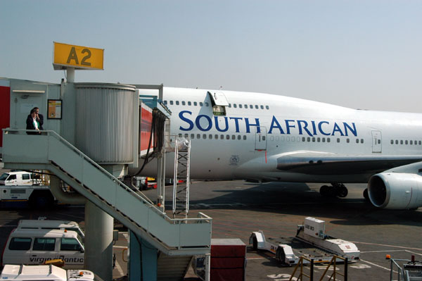 South African Airwys 747-400 in JNB