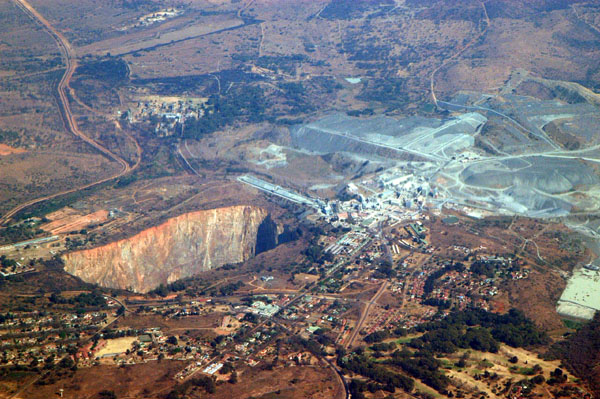 An open pit mine in northeastern South Africa