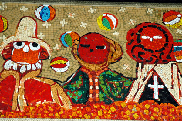 Mosaics at Namba Station