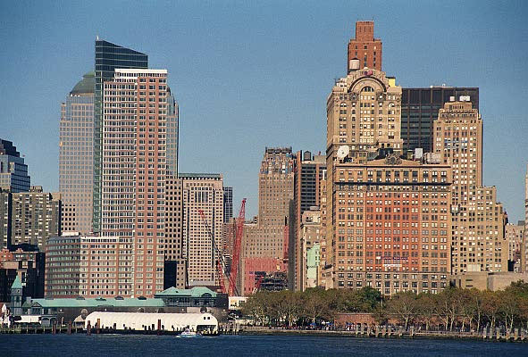 Ground Zero behind Battery Park, Nov 2001