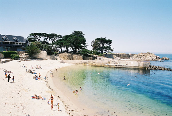 The beach at Pacific Grove, California - the water is COLD!
