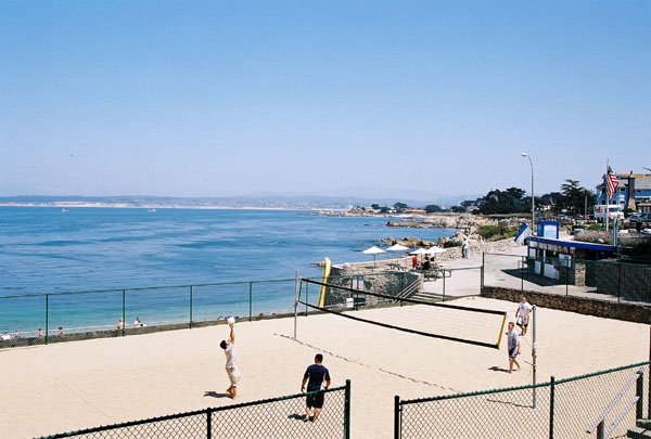 Volleyball by the beach, Pacific Grove