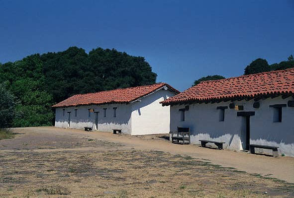 La Purisma Mission, the 11th in the chain, was founded in 1787, 53 miles NW of Santa Barbara