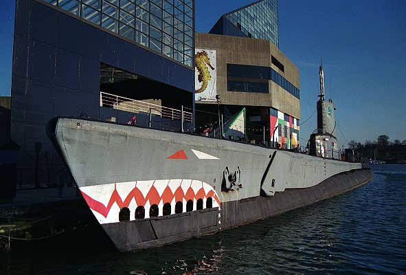 USS Torsk, a World War II-era submarine, Inner Harbor, Baltimore, Maryland