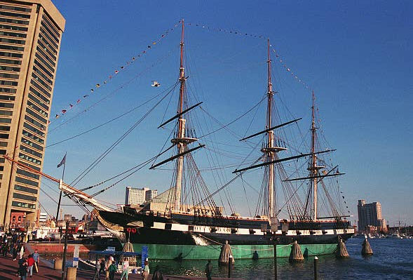 USS Constellation, commissioned in 1885, was the last sailing ship built by the US Navy