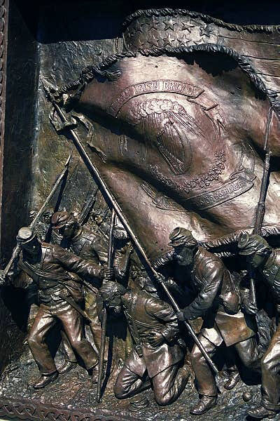 Detail of the Irish Brigade Memorial