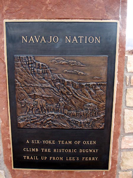 Lees Ferry marker, Navajo Nation