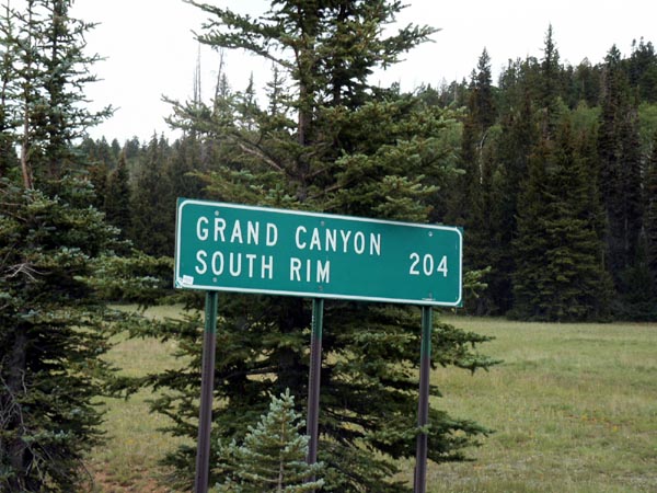 204 miles from the North Rim to the South Rim