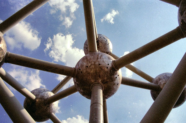 The Atomium, an Iron molecule magnified 165 billion times