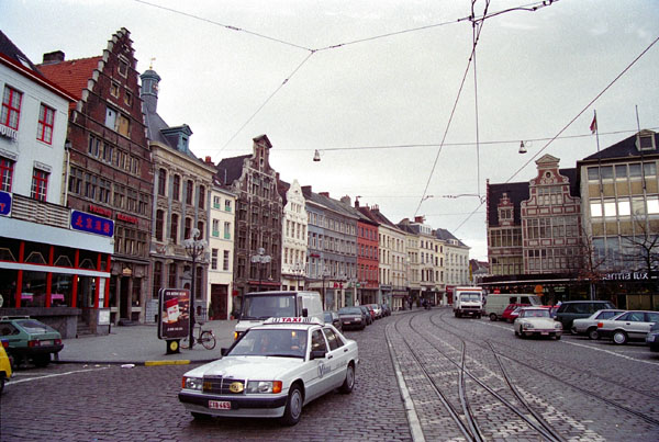 Ghent - Veldstraat from Korenmarkt