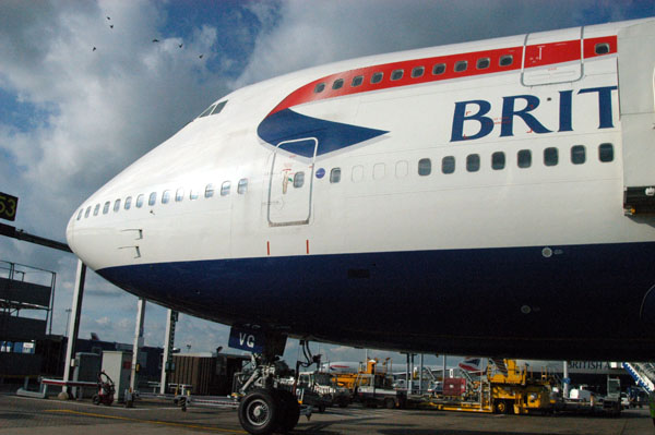 British Airways 747-400 at Heathrow