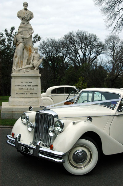 1950's vintage Jaguar, Treaury Gardens