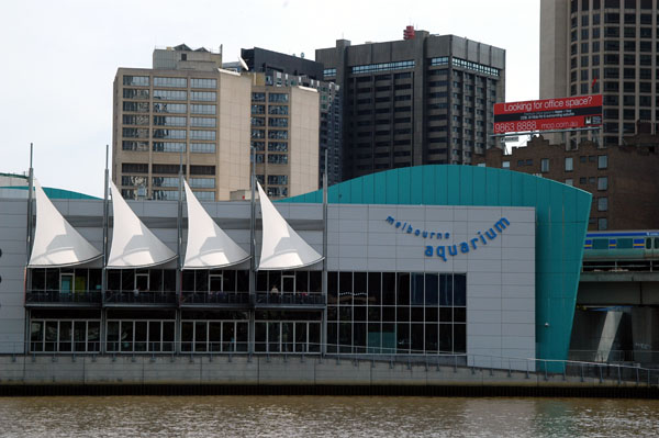 The Melbourne Aquarium across the Yarra River