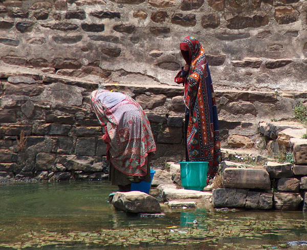 Women at Hababa Water Tank (cistern)