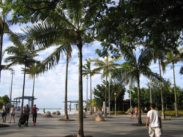 Along the Esplanade, Cairns