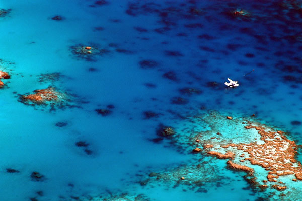 Seaplane at Hardy Reef