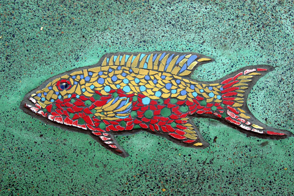 Fish mosaic, Victoria Street, Mackay