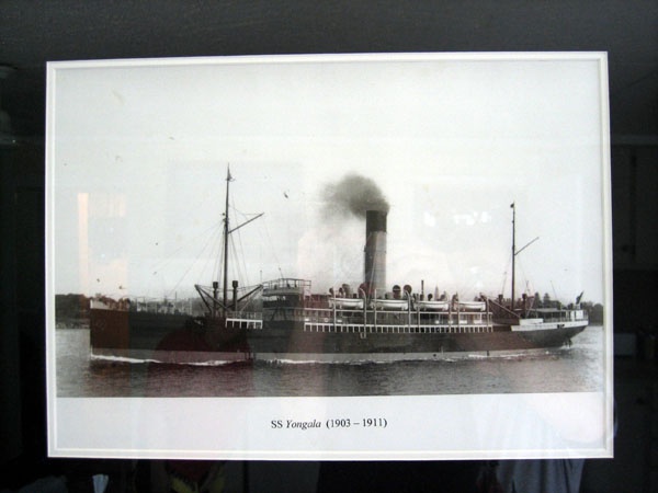 Photograph of the SS Yongala before it sank in 1911